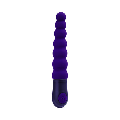 SELOPA BEADED BEAUTY SILICONE VIBRATOR PURPLE