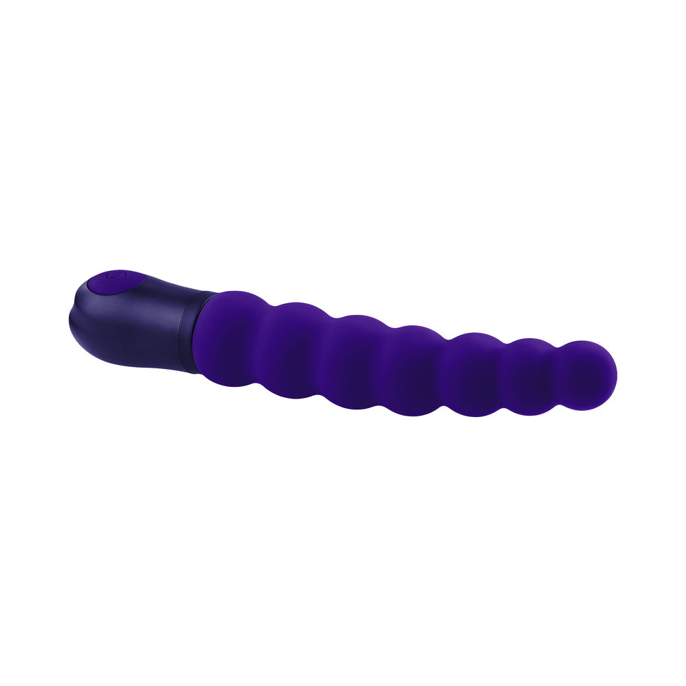 SELOPA - BEADED BEAUTY SILICONE VIBRATOR PURPLE