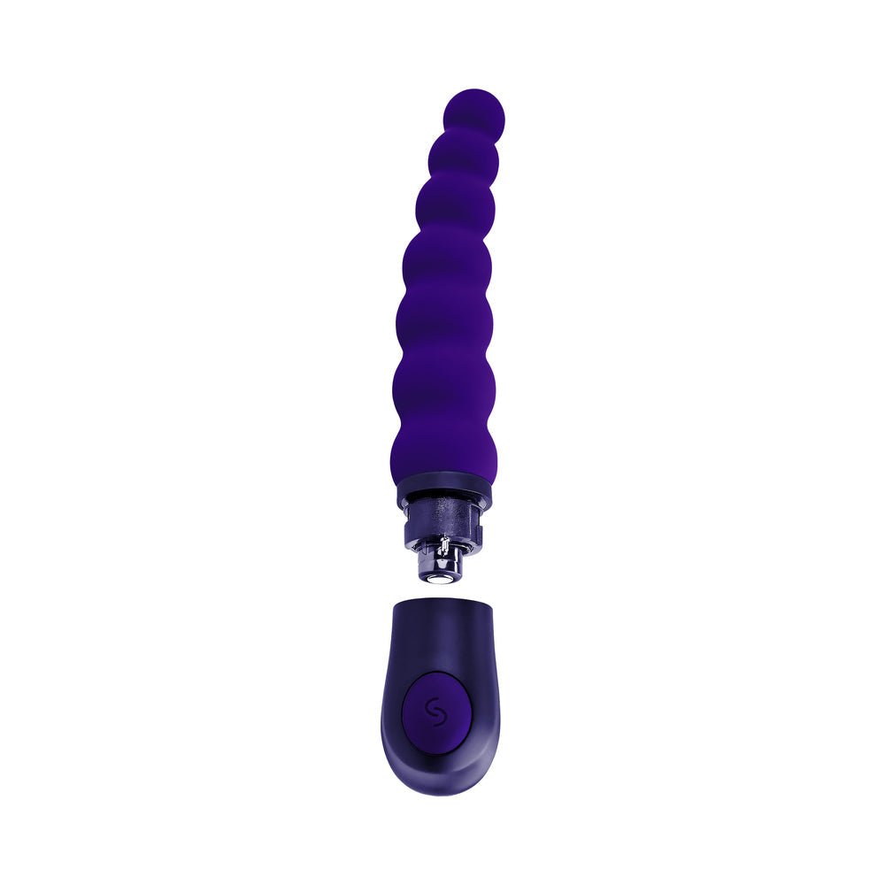 SELOPA BEADED BEAUTY SILICONE VIBRATOR PURPLE