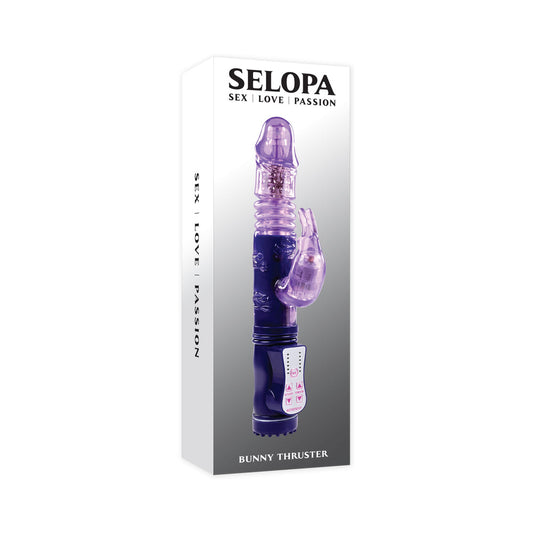SELOPA BUNNY THRUSTER THRUSTING RABBIT VIBRATOR PURPLE