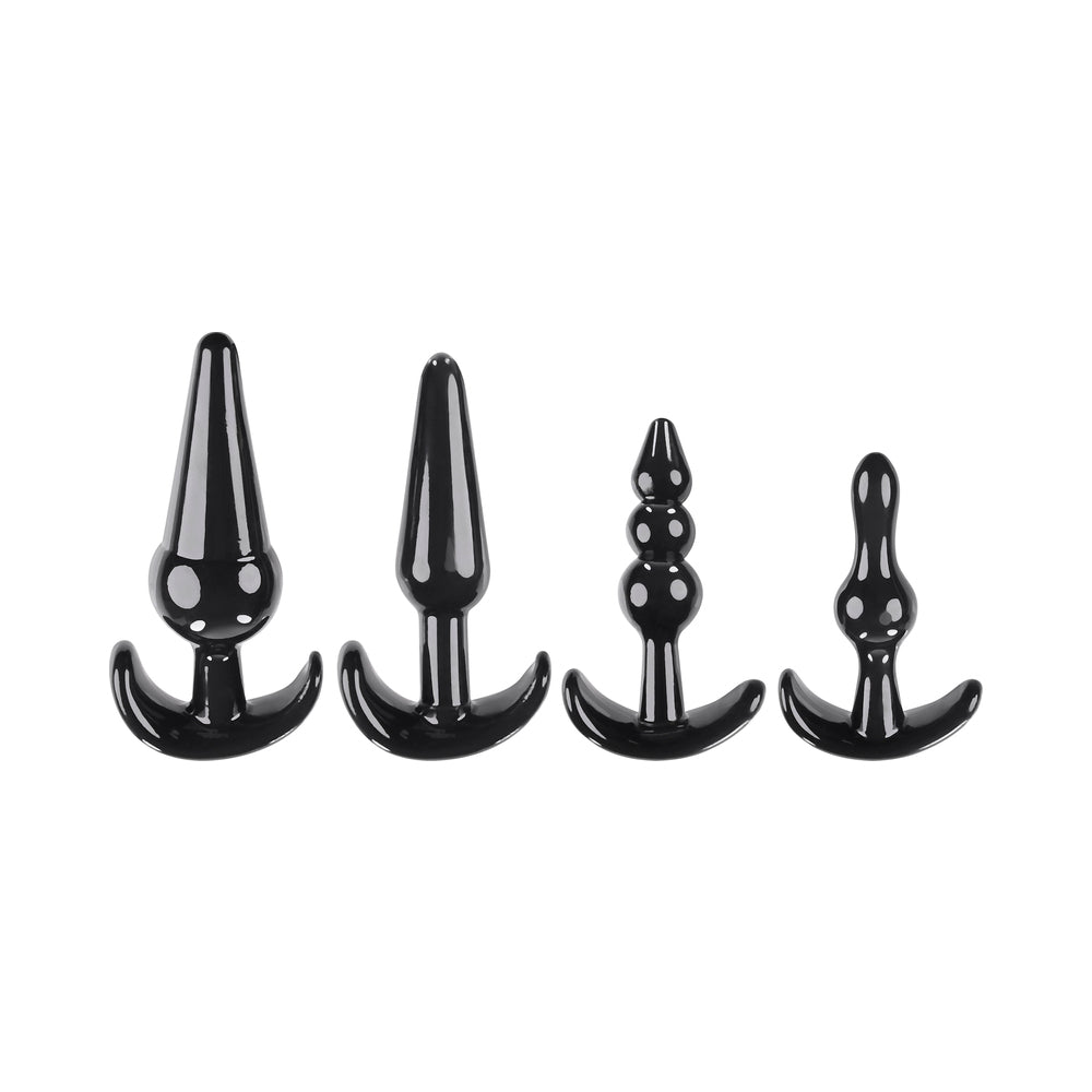 SELOPA INTRO TO PLUGS 4-PIECE ANAL PLUG SET BLACK