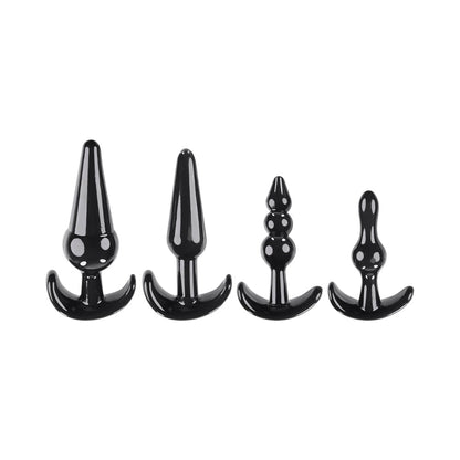SELOPA - INTRO TO PLUGS 4-PIECE ANAL PLUG SET BLACK
