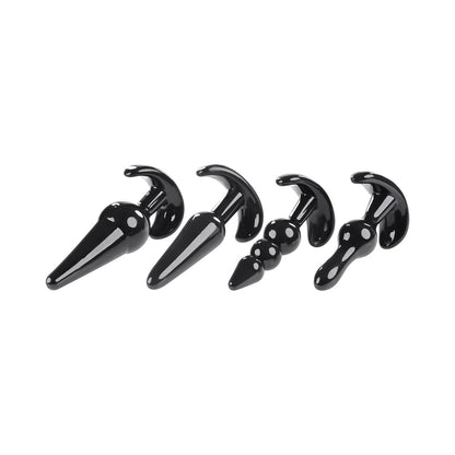 SELOPA INTRO TO PLUGS 4-PIECE ANAL PLUG SET BLACK