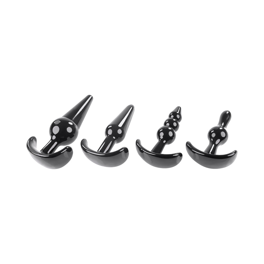SELOPA - INTRO TO PLUGS 4-PIECE ANAL PLUG SET BLACK