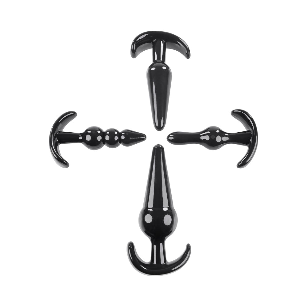 SELOPA - INTRO TO PLUGS 4-PIECE ANAL PLUG SET BLACK