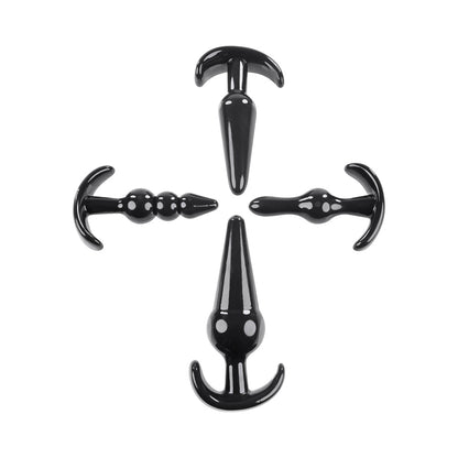 SELOPA - INTRO TO PLUGS 4-PIECE ANAL PLUG SET BLACK