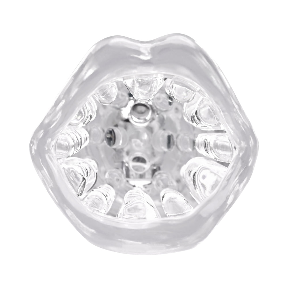 ZERO TOLERANCE CYCLONE RECHARGEABLE VIBRATING SPINNING STROKER BLACK CLEAR