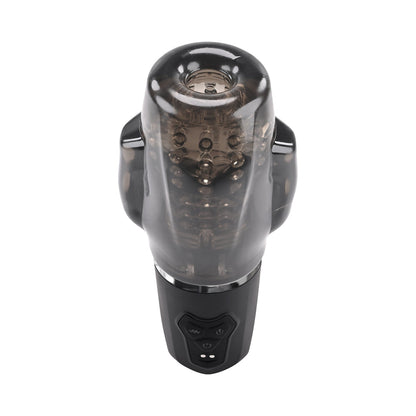 ZERO TOLERANCE - A SUCKING GOOD TIME RECHARGEABLE VIBRATING STROKER BLACK SMOKE