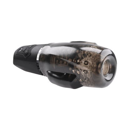 ZERO TOLERANCE - A SUCKING GOOD TIME RECHARGEABLE VIBRATING STROKER BLACK SMOKE