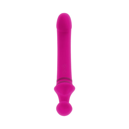 GENDER X SHARING IS CARING RECHARGEABLE SILICONE DUAL-ENDED VIBRATOR PINK