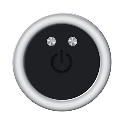 GENDER X ROCKIN'' METAL PLUG MINI RECHARGEABLE VIBRATING ANAL PLUG ALUMINUM SILVER