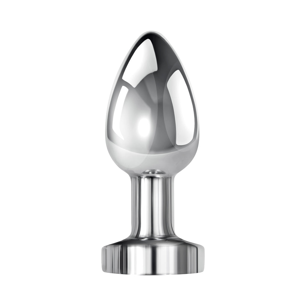 GENDER X - ROCKIN'' METAL PLUG XL RECHARGEABLE VIBRATING ANAL PLUG ALUMINUM SILVER
