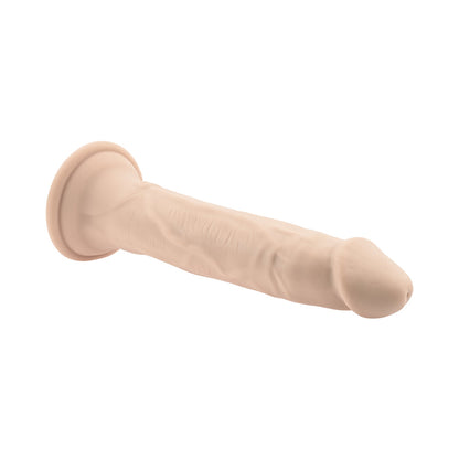 EVOLVED IN THRUST WE TRUST RECHARGEABLE SILICONE THRUSTING VIBRATING DILDO WITH REMOTE LIGHT