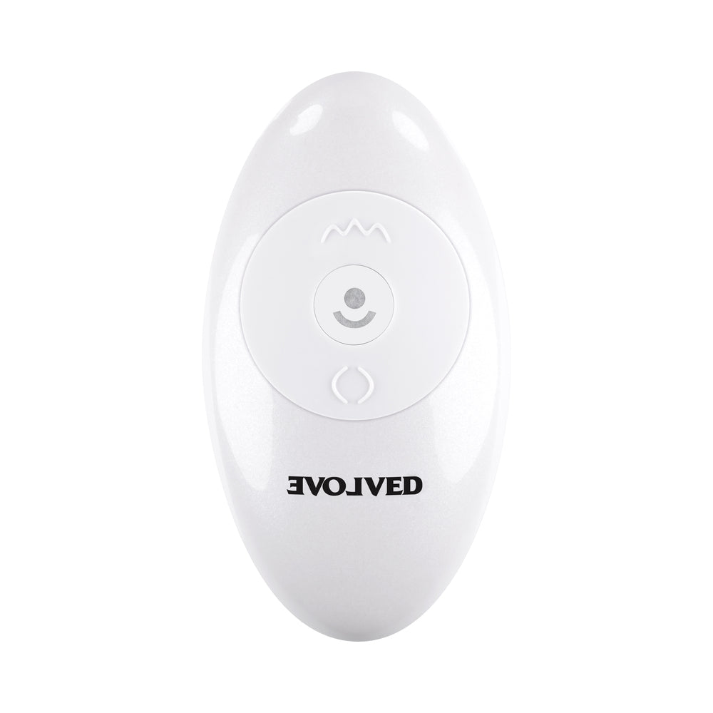 EVOLVED IN THRUST WE TRUST RECHARGEABLE SILICONE THRUSTING VIBRATING DILDO WITH REMOTE LIGHT