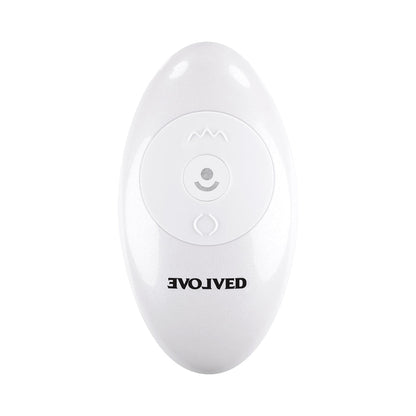 EVOLVED IN THRUST WE TRUST RECHARGEABLE SILICONE THRUSTING VIBRATING DILDO WITH REMOTE LIGHT