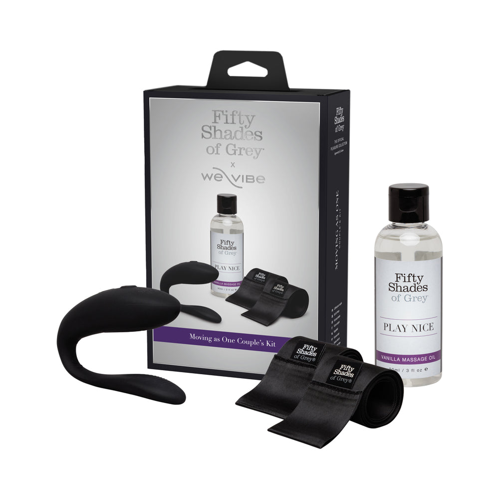 FIFTY SHADES OF GREY WE-VIBE MOVING AS ONE KIT BLACK