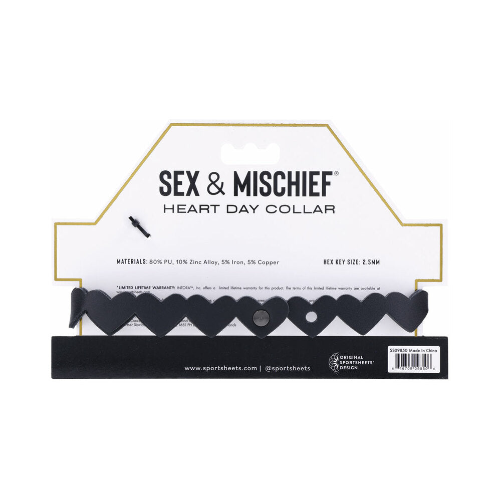 SPORTSHEETS SEX & MISCHIEF HEART DAY COLLAR