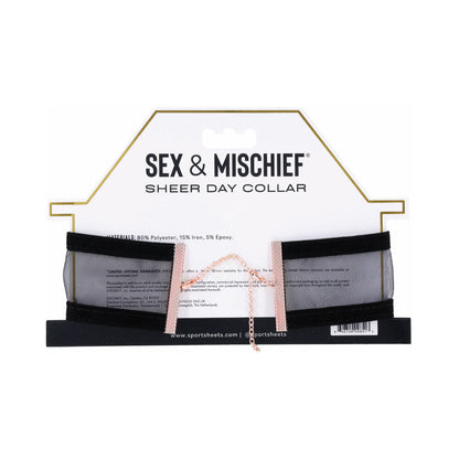 SPORTSHEETS SEX & MISCHIEF SHEER DAY COLLAR