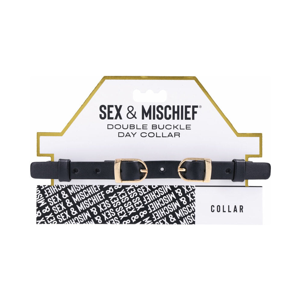 SPORTSHEETS - SEX & MISCHIEF DOUBLE BUCKLE DAY COLLAR