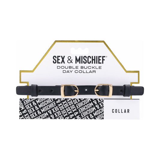 SPORTSHEETS - COLLAR DE DÍA CON DOBLE HEBILLA SEX & MISCHIEF