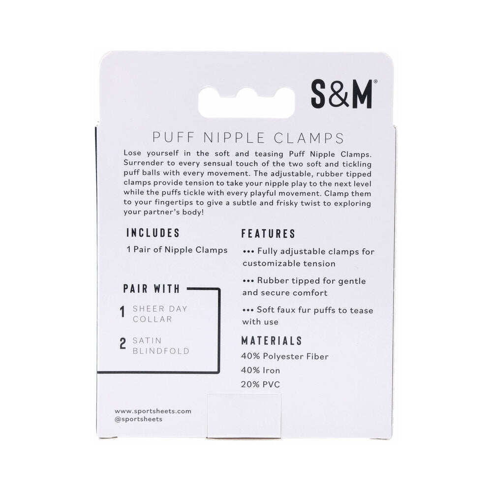SPORTSHEETS SEX & MISCHIEF PUFF NIPPLE CLAMPS