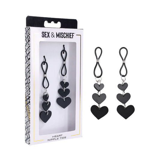 SPORTSHEETS - SEX & MISCHIEF HEART NIPPLE TIES