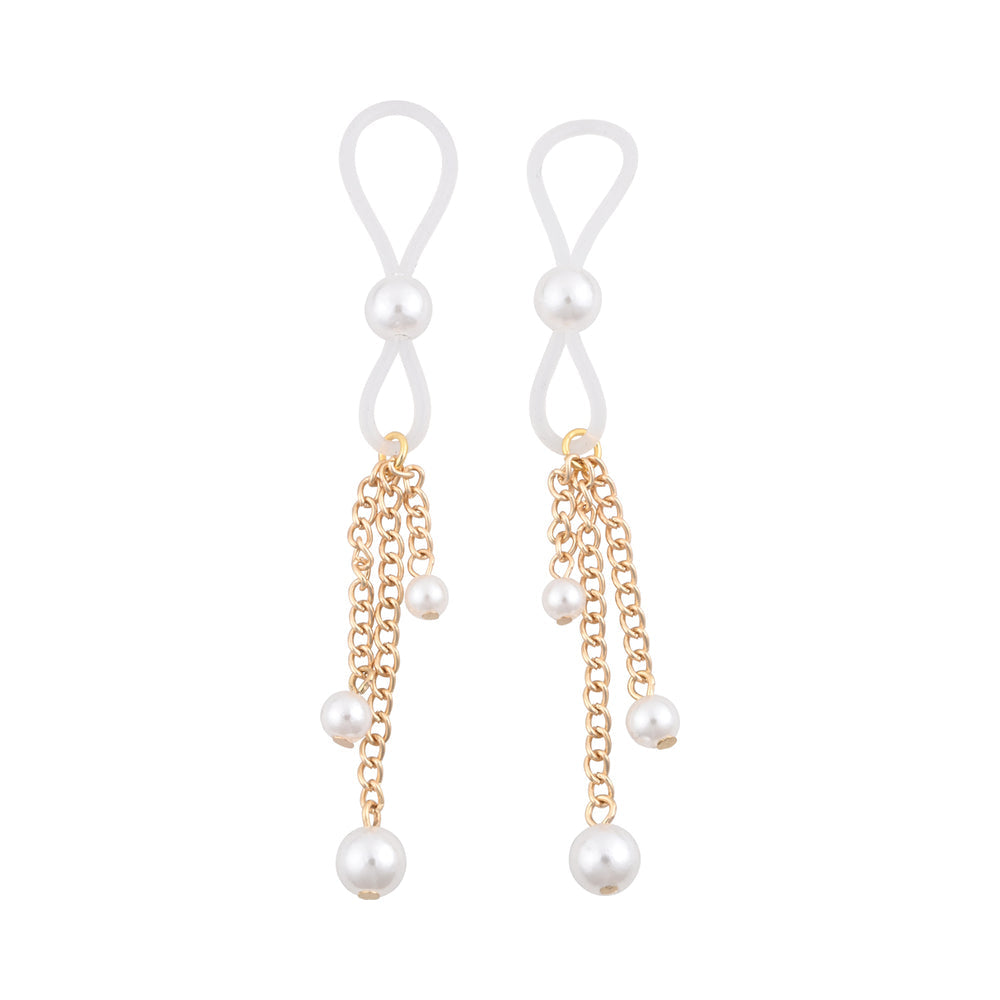 SPORTSHEETS SEX & MISCHIEF PEARL NIPPLE TIES