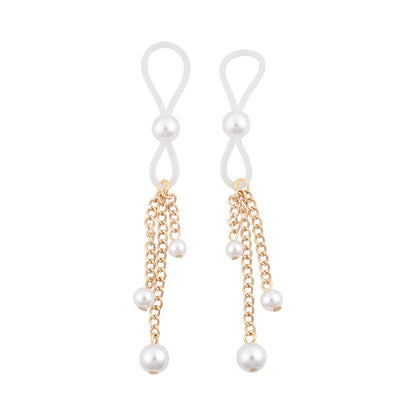 SPORTSHEETS SEX & MISCHIEF PEARL NIPPLE TIES