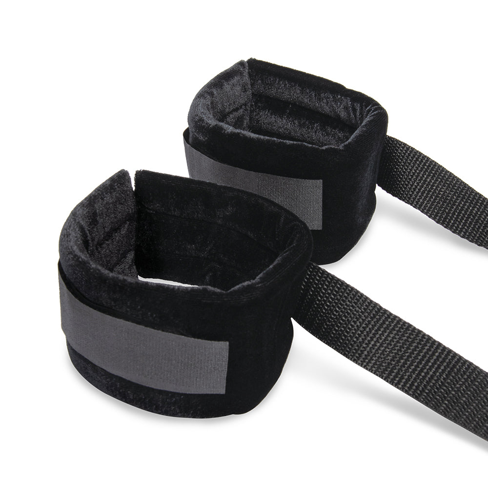 LUX FETISH BONDAGE BED STRAP AND FLOGGER 4-PIECE KIT