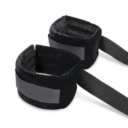 LUX FETISH BONDAGE BED STRAP AND FLOGGER 4-PIECE KIT