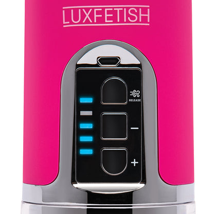 LUX FETISH RECHARGEABLE 4-FUNCTION AUTO PUSSY PUMP WITH CLIT CLAMP