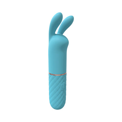 LOVELINE DONA 10 SPEED VIBRATING MINI-RABBIT SILICONE RECHARGEABLE WATERPROOF BLUE
