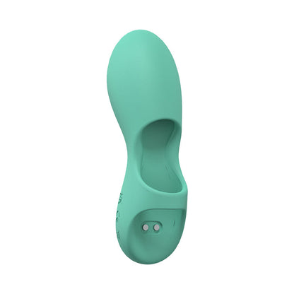 LOVELINE JOY 10 SPEED FINGER VIBE SILICONE RECHARGEABLE WATERPROOF GREEN