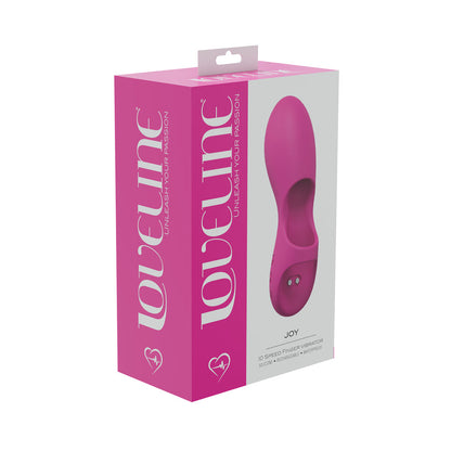 LOVELINE JOY 10 SPEED FINGER VIBE SILICONE RECHARGEABLE WATERPROOF PINK