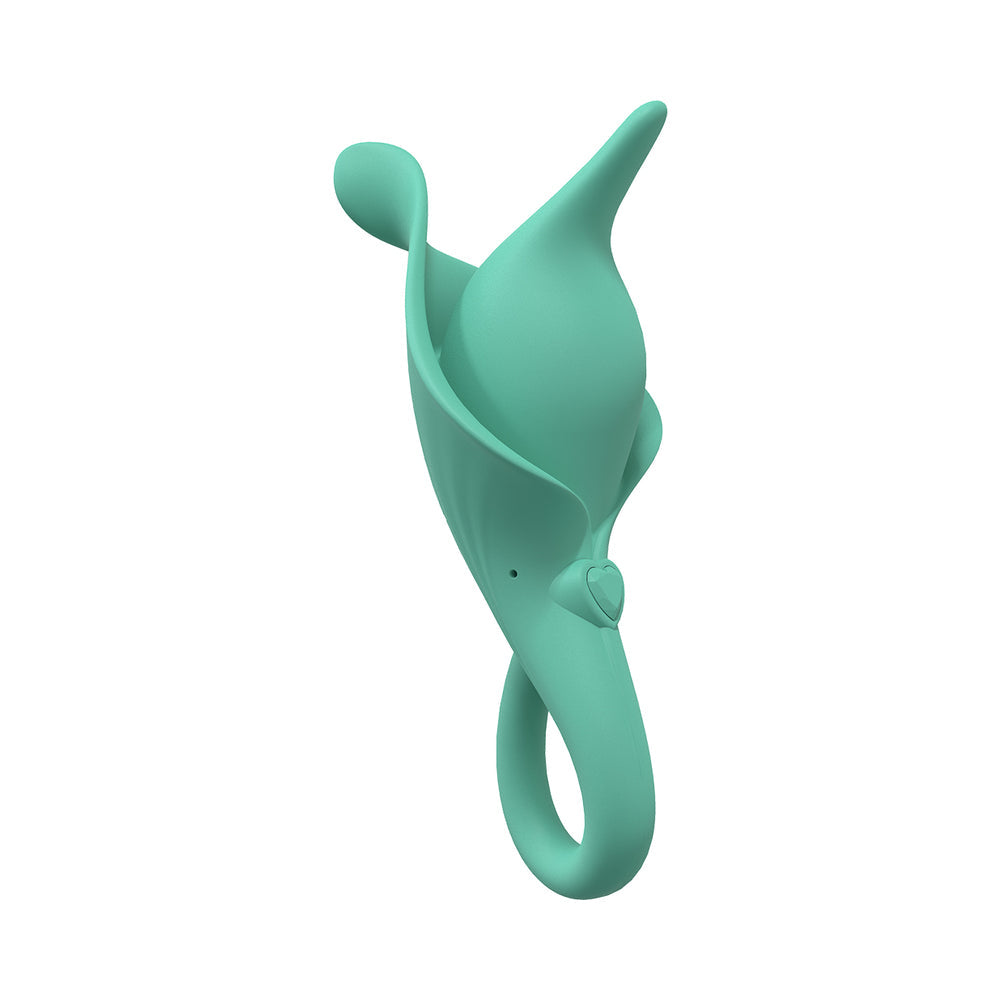 SHOTS - LOVELINE LILY 10 SPEED CLITORAL VIBE SEALED SILICONE RECHARGEABLE SUBMERSIBLE GREEN