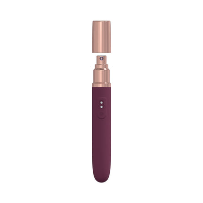 LOVELINE THE TRAVELER 10 SPEED TRAVEL VIBE SILICONE RECHARGEABLE WATERPROOF BURGUNDY
