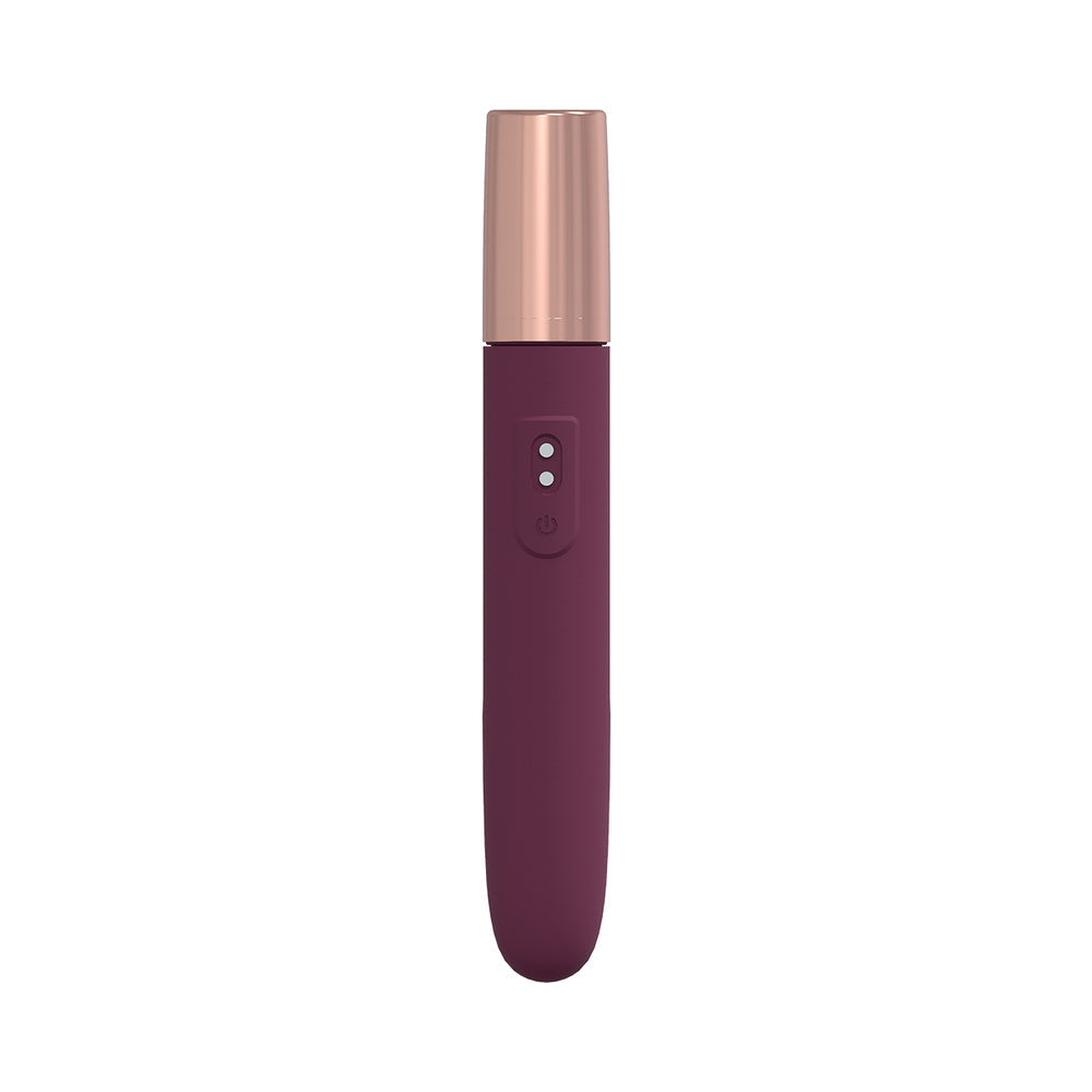 LOVELINE THE TRAVELER 10 SPEED TRAVEL VIBE SILICONE RECHARGEABLE WATERPROOF BURGUNDY