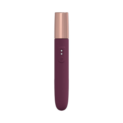 LOVELINE THE TRAVELER 10 SPEED TRAVEL VIBE SILICONE RECHARGEABLE WATERPROOF BURGUNDY