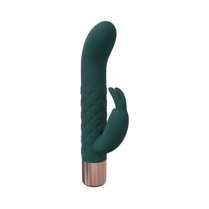 LOVELINE DEVOTION 10 SPEED MINI-RABBIT SILICONE RECHARGEABLE WATERPROOF FOREST GREEN