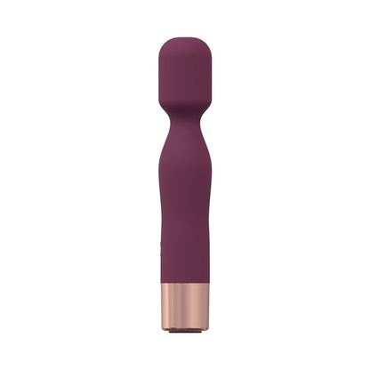 LOVELINE GLAMOUR 10 SPEED MINI-WAND SILICONE RECHARGEABLE WATERPROOF BURGUNDY