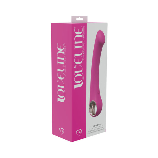 LOVELINE LUSCIOUS 10 SPEED G-SPOT VIBE SILICONE RECHARGEABLE WATERPROOF PINK