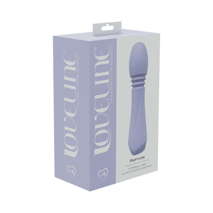 LOVELINE RAPTURE 10 SPEED VIBE SILICONE RECHARGEABLE WATERPROOF LAVENDER
