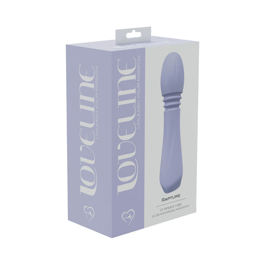 SHOTS - LOVELINE RAPTURE 10 SPEED VIBE SILICONE RECHARGEABLE WATERPROOF LAVENDER