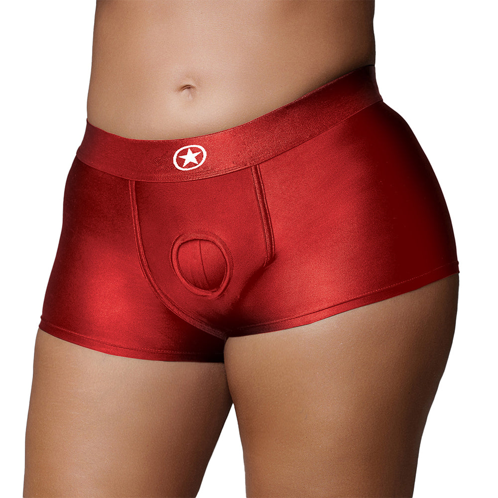 SHOTS - OUCH! VIBRATING STRAP ON BOXER