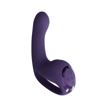 VIVE RIKO RECHARGEABLE TRIPLE MOTOR THUMPER WITH FINGER MOTION AND PULSE WAVE STIMULATOR PURPLE