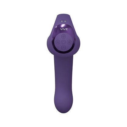 VIVE RIKO RECHARGEABLE TRIPLE MOTOR THUMPER WITH FINGER MOTION AND PULSE WAVE STIMULATOR PURPLE