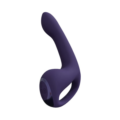 VIVE RIKO RECHARGEABLE TRIPLE MOTOR THUMPER WITH FINGER MOTION AND PULSE WAVE STIMULATOR PURPLE