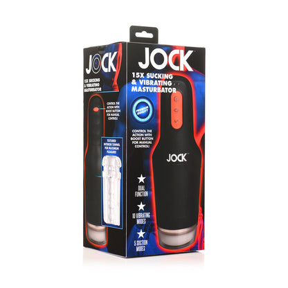 CURVE NOVELTIES - JOCK 15X SUCKING & VIBRATING MASTURBATOR
