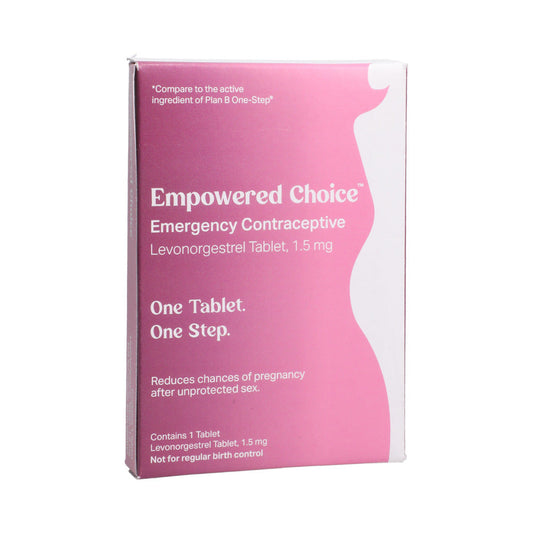VERSEA EMPOWERED CHOICE EMERGENCY CONTRACEPTION SINGLE LEVONORGESTREL 1.5 MG TABLET