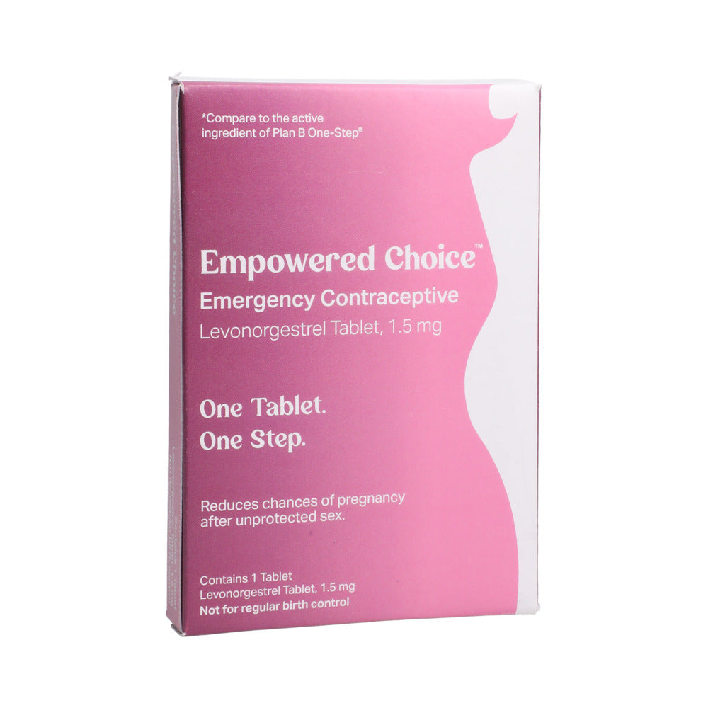 VERSEA EMPOWERED CHOICE EMERGENCY CONTRACEPTION SINGLE LEVONORGESTREL 1.5 MG TABLET